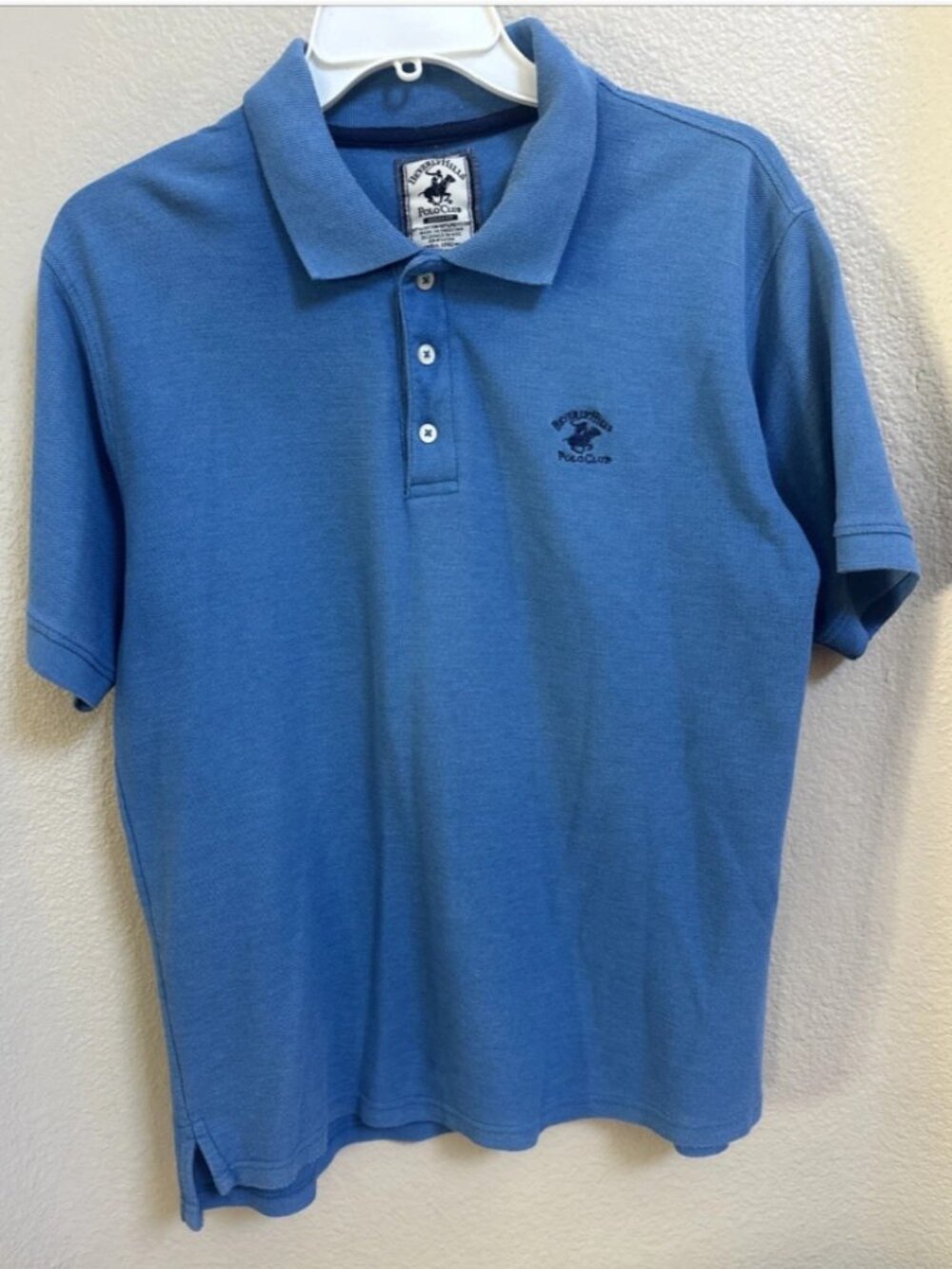Beverly Hills Polo Club Mens Short Sleeve Polo Shirt Sz Large Modern Fit 2016